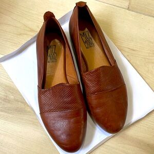 Miz Mooz Dark Brown Soft Leather Flats size 37